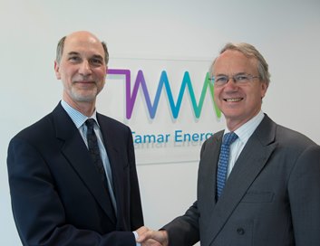 (l-r) Tamar chief executive Willie Heller with company chairman Alan Lovell